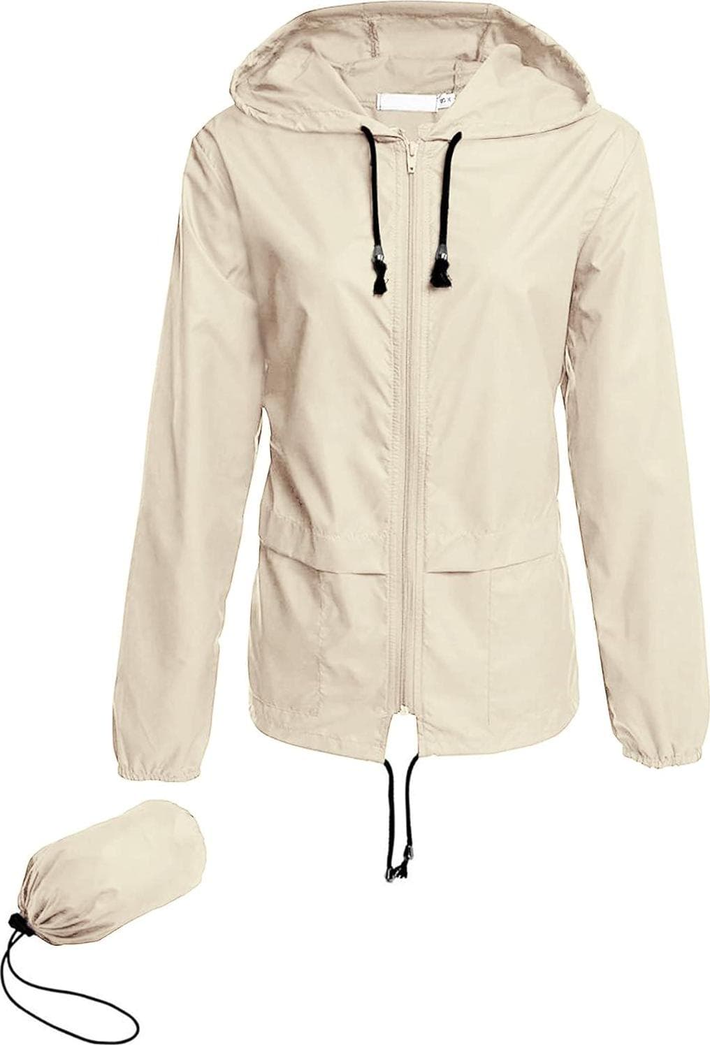 Avoogue Raincoat Women Lightweight Waterproof Rain Jackets Packable Outdoor Hooded Windbreaker