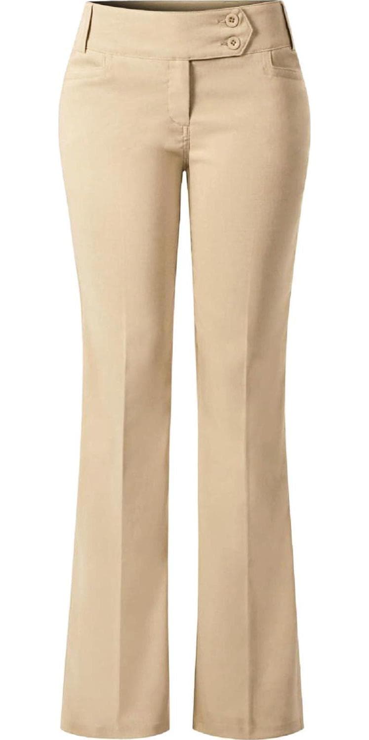 Design by Olivia Women’s Relaxed Boot-Cut Office Pants Trousers Slacks