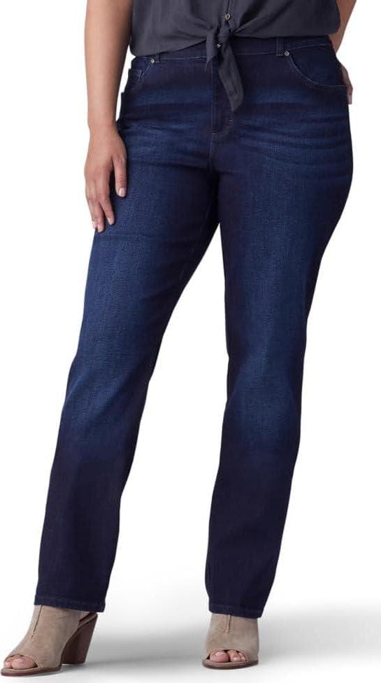 Lee Women’s Plus Size Relaxed Fit Straight Leg Jean