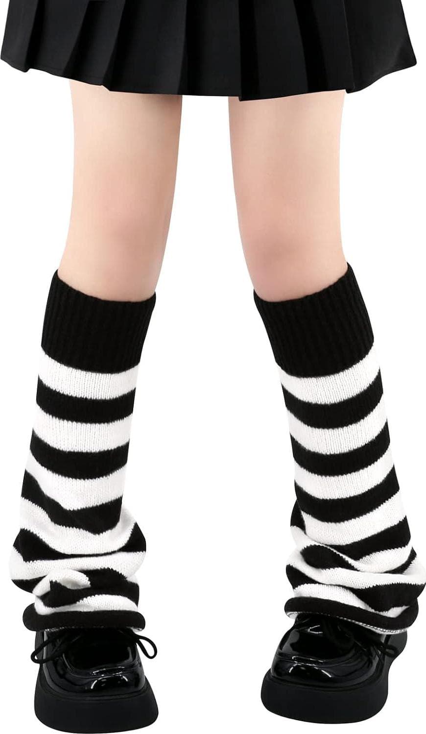 Leg Warmers for Women Girls Japanese Style Lolita Leg Warmer Long Kawaii Knit Socks Gothic Harajuku Leg Cover Stockings